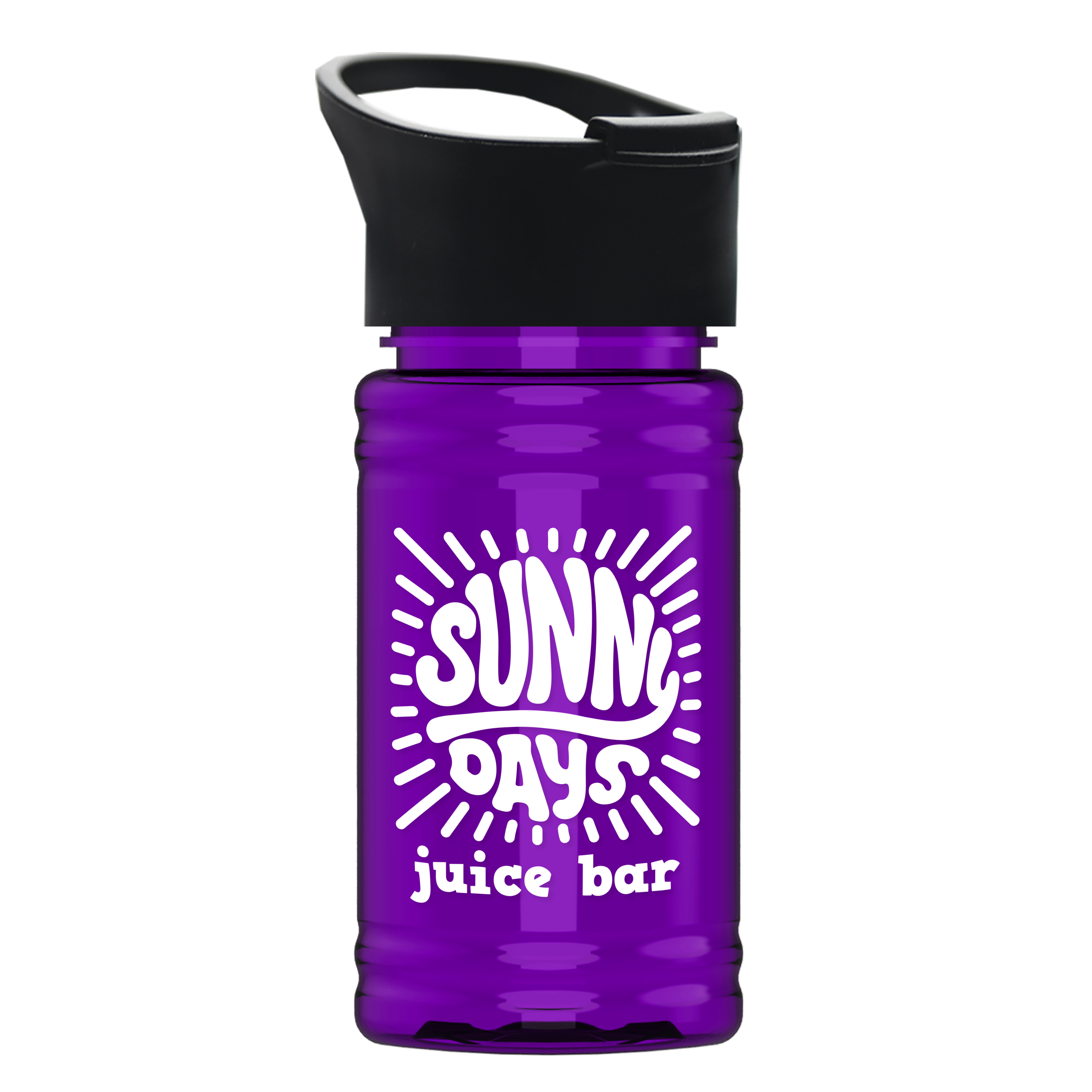 Mini RPET Bottle with Pop-Up Lid - 16 oz.